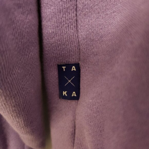 TAKA ORIGINAL Hoodie Moody Bob Womens Small Purple White Drawstring Sweatshirt‎ - Picture 15 of 15